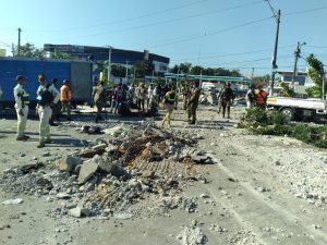 Desalojo de Buhoneros del Kilómetro 9 de la Autopista Duarte por el Ministerio de Obras Públicas y Comunicaciones (MOPC)